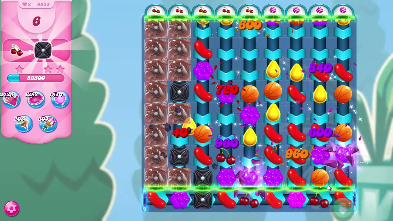 Candy Crush Saga Level 9825 NO BOOSTERS
