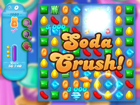 Candy Crush Soda Saga Level 1805 (3 stars, NO boosters)