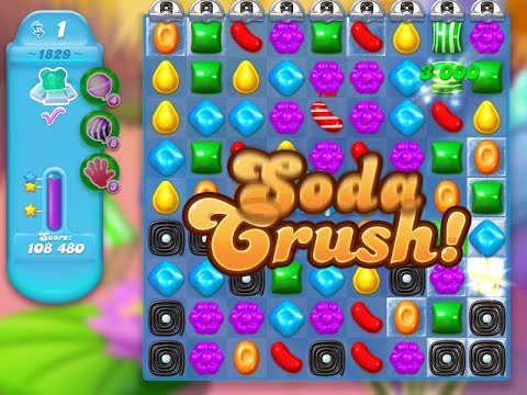 Candy Crush Soda Saga Level 1829 (3 stars, NO boosters)