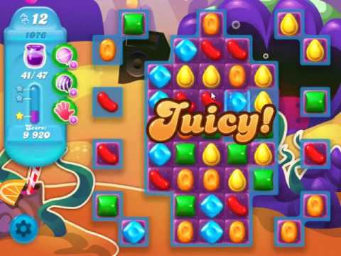 Candy Crush Soda Saga Level 1076 - NO BOOSTERS