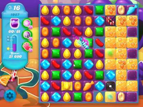 Candy Crush Soda Saga Level 1087 - NO BOOSTERS