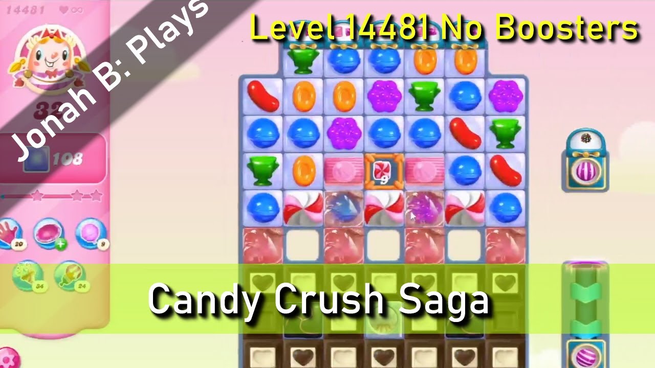 Candy Crush Saga Level 14481 No Boosters
