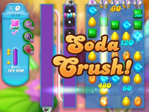 Candy Crush Soda Saga Level 1830 (3 stars, NO boosters)