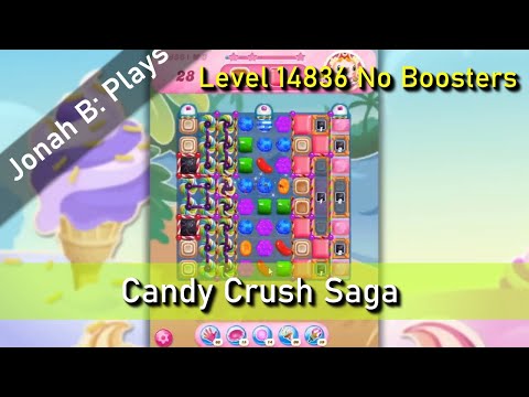 Candy Crush Saga Level 14836 No Boosters