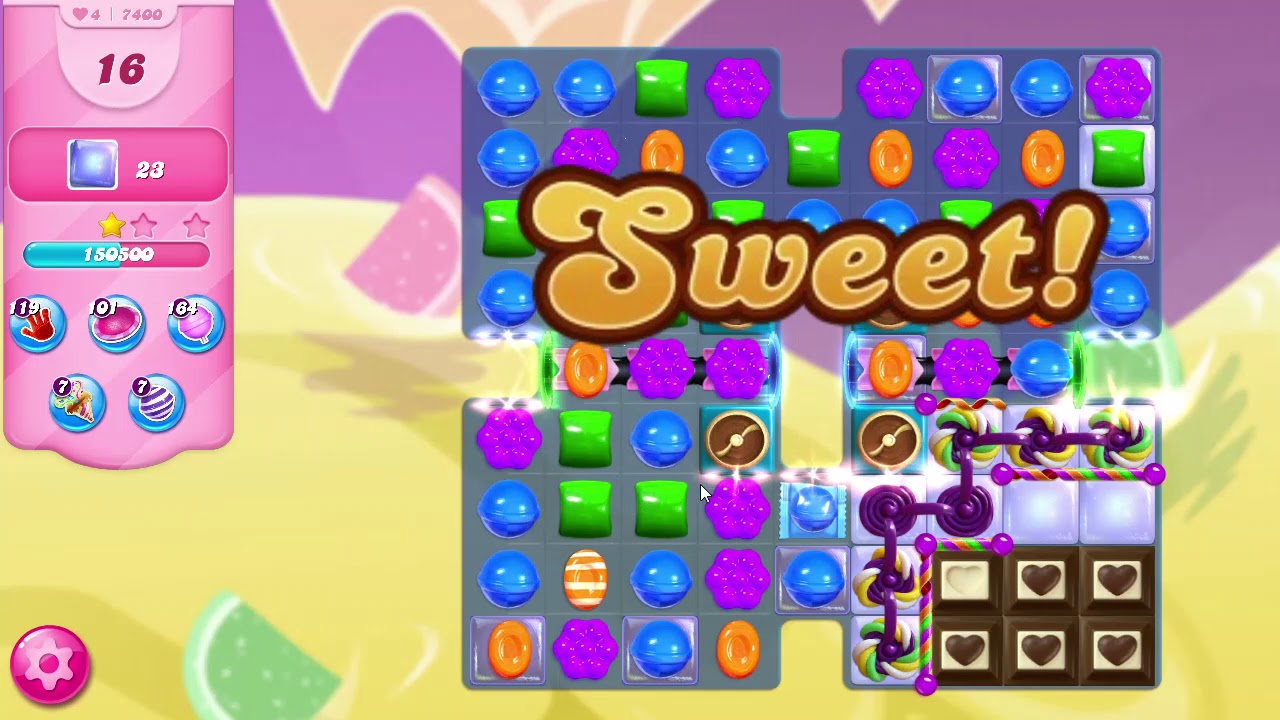 Candy Crush Saga LEVEL 7400 NO BOOSTERS
