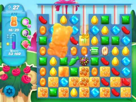 Candy Crush Soda Saga Level 876 - NO BOOSTERS