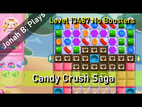 Candy Crush Saga Level 13487 No Boosters