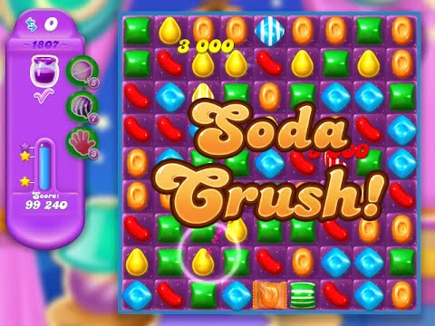 Candy Crush Soda Saga Level 1807 (3 stars, NO boosters)