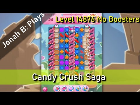 Candy Crush Saga Level 14876 No Boosters