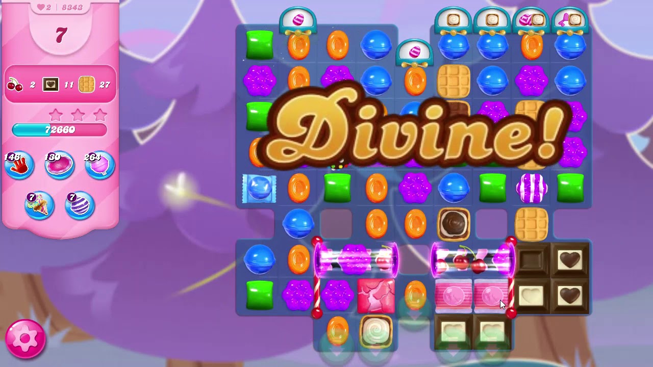 Candy Crush Saga Level 8343 NO BOOSTERS