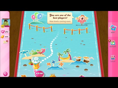 Candy Crush Saga LAST Level 8540 NO BOOSTERS