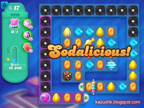 Candy Crush Soda Saga Level 2316 (3 stars, NO booster)