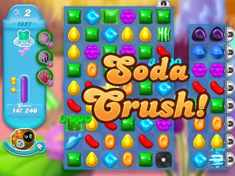 Candy Crush Soda Saga Level 1827 (3 stars, NO boosters)