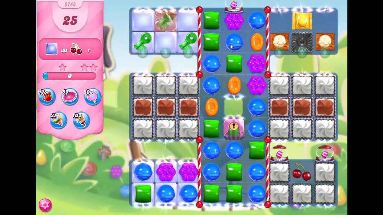 Candy Crush Saga Level 3748 NO BOOSTERS