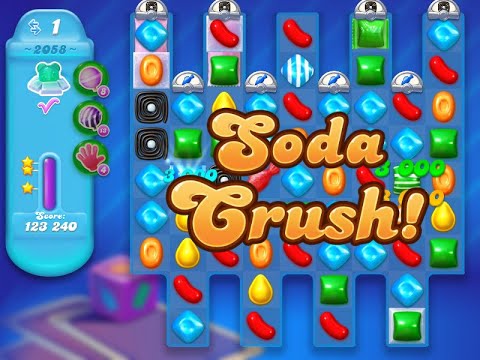 Candy Crush Soda Saga Level 2058 (3 stars, NO boosters)