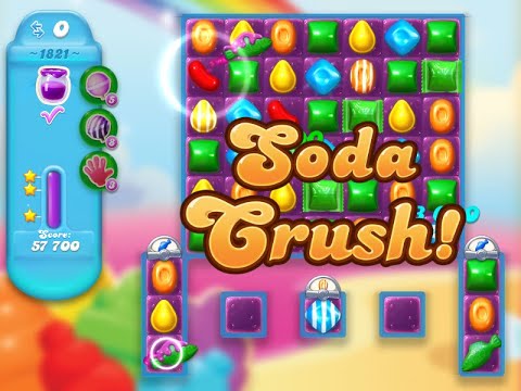 Candy Crush Soda Saga Level 1821 (3 stars, NO boosters)