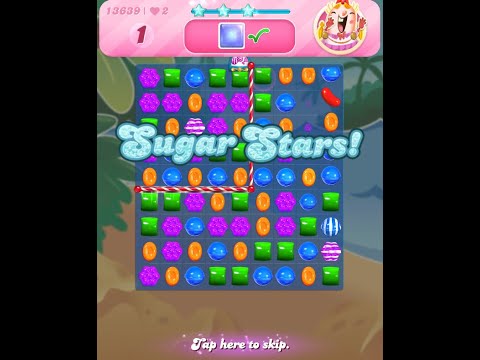 Candy Crush Saga Level 13639 (Sugar stars, No boosters)