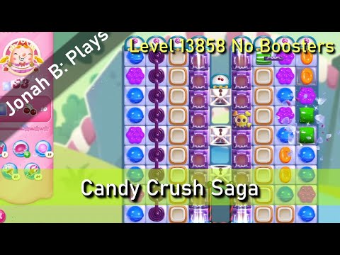 Candy Crush Saga Level 13858 No Boosters