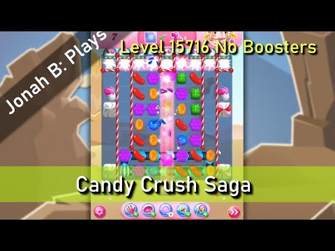 Candy Crush Saga Level 15716 No Boosters