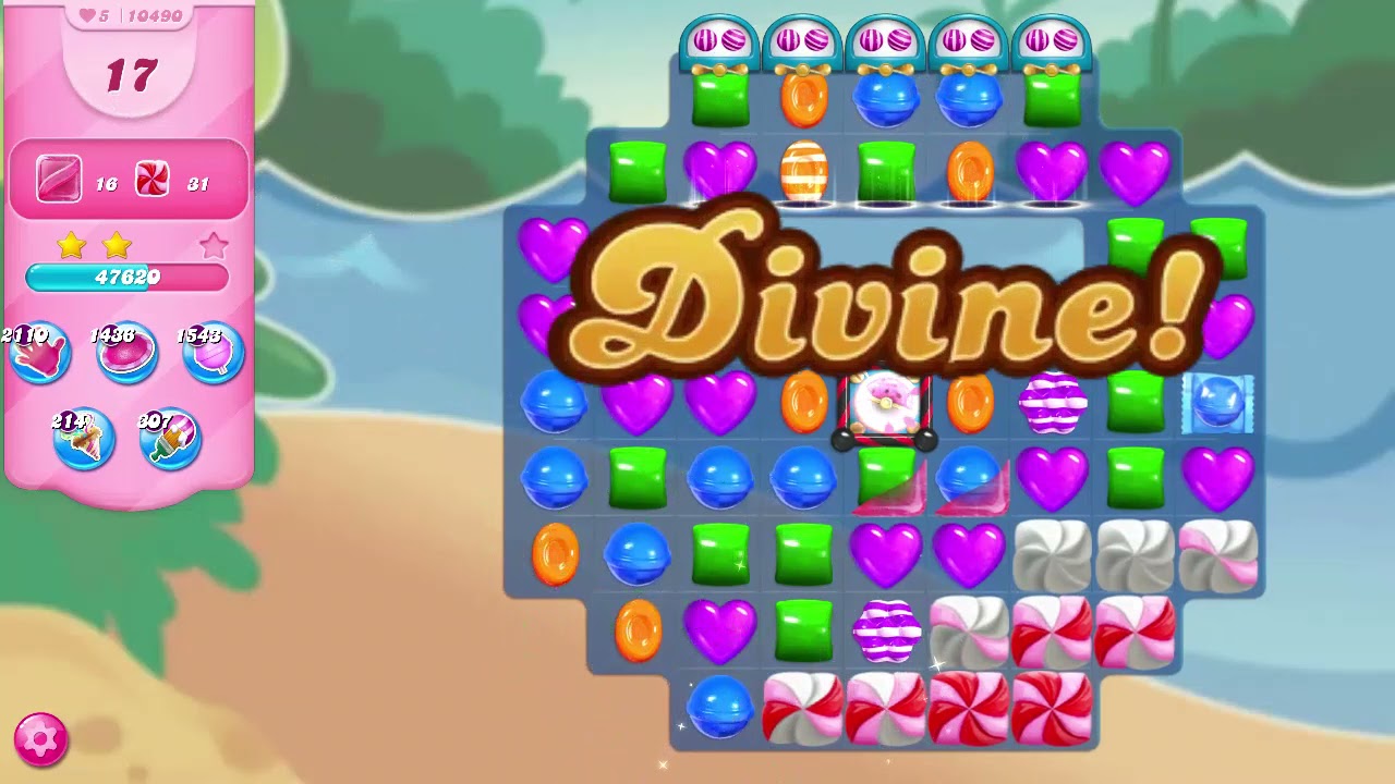 Candy Crush Saga Level 10490 NO BOOSTERS