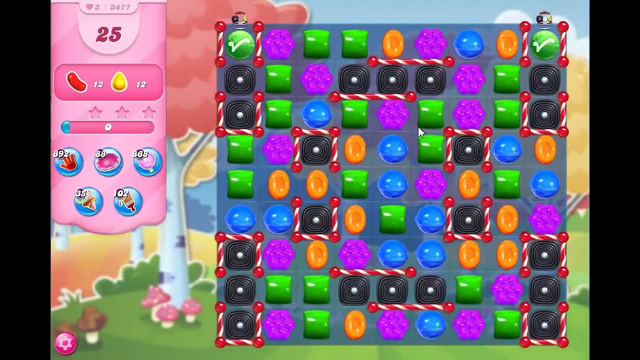 Candy Crush Saga Level 3477 NO BOOSTERS