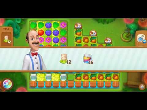 Gardenscapes Level 1952 Walkthrough "No Boosters Used"