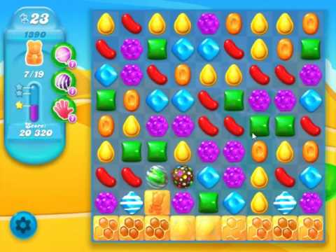 Candy Crush Soda Saga Level 1390 - NO BOOSTERS