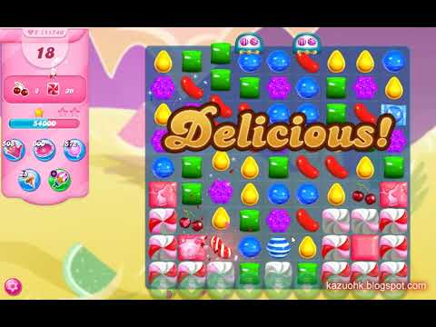 Candy Crush Saga Level 11746 (3 stars, No boosters)