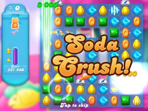 Candy Crush Soda Saga Level 1710 (3 stars, No boosters)