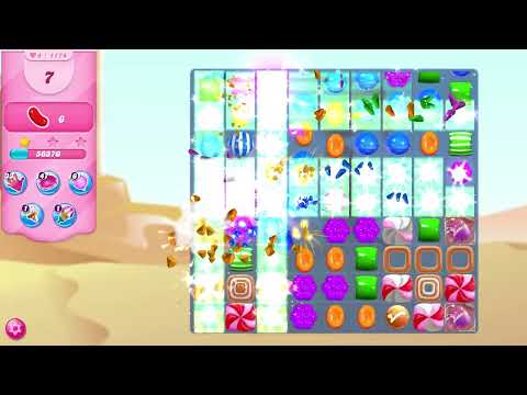 Candy Crush Saga Level 1174 NO BOOSTERS