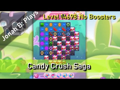 Candy Crush Saga Level 14698 No Boosters