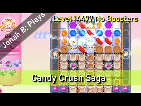 Candy Crush Saga Level 14497 No Boosters