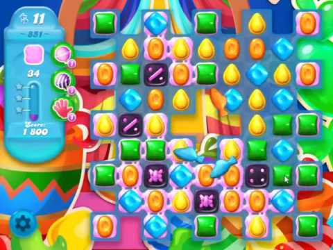 Candy Crush Soda Saga Level 851 - NO BOOSTERS