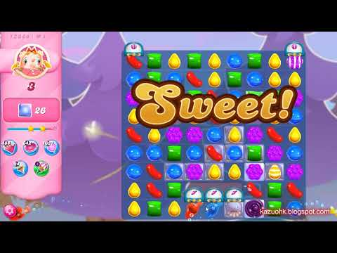 Candy Crush Saga Level 12844 (Impossbile without boosters in 2nd version)