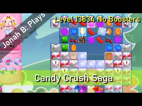 Candy Crush Saga Level 13834 No Boosters