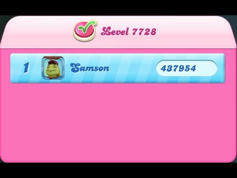 Candy Crush Saga Level 7728 NO BOOSTERS