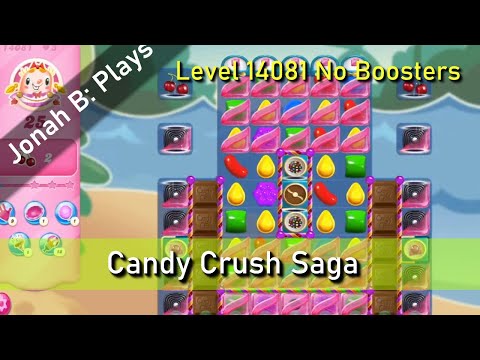 Candy Crush Saga Level 14081 No Boosters