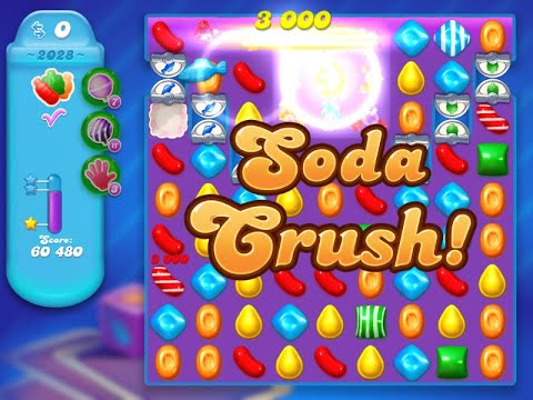 Candy Crush Soda Saga Level 2028 (3 stars, NO boosters)