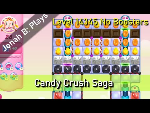 Candy Crush Saga Level 14345 No Boosters