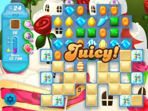 Candy Crush Soda Saga Level 813 - NO BOOSTERS