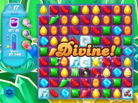 Candy Crush Soda Saga Level 986 - NO BOOSTERS