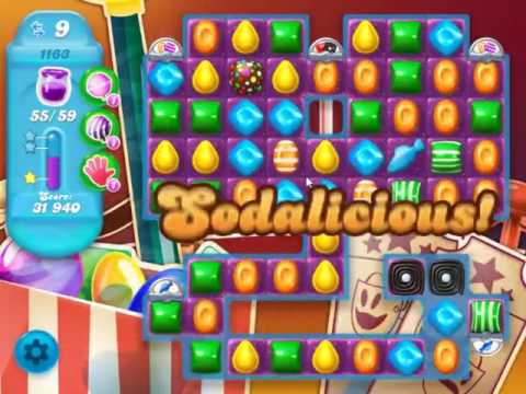 Candy Crush Soda Saga Level 1163 - NO BOOSTERS