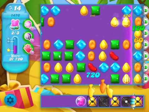 Candy Crush Soda Saga Level 1476 - NO BOOSTERS