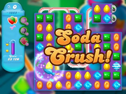 Candy Crush Soda Saga Level 1862 (3 stars, NO boosters)