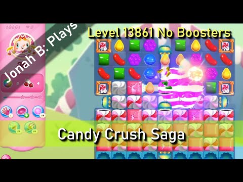 Candy Crush Saga Level 13861 No Boosters