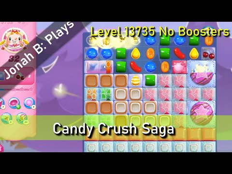 Candy Crush Saga Level 13735 No Boosters