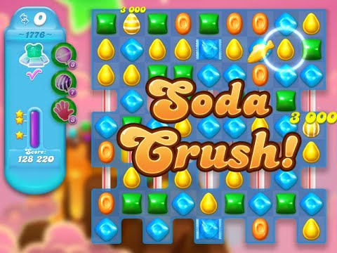 Candy Crush Soda Saga Level 1776 (3 stars, No boosters)