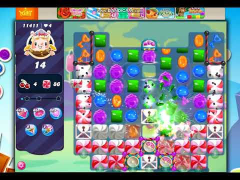 Candy Crush Saga Level 11411 - 22 Moves NO BOOSTERS