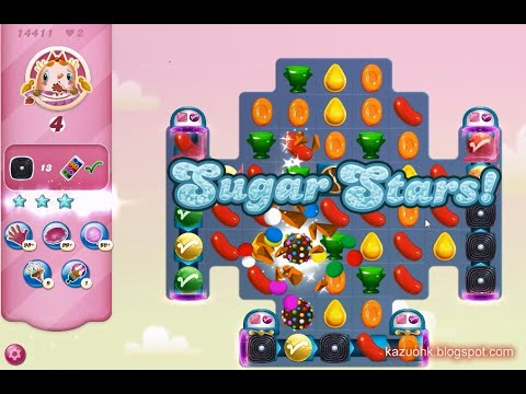 Candy Crush Saga Level 14411 (Sugar stars, NO boosters)