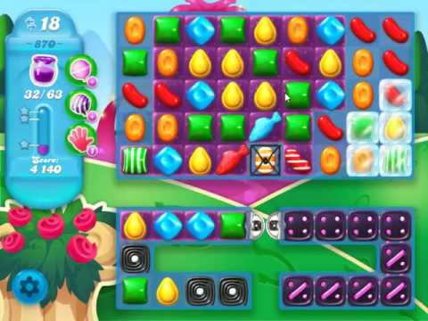 Candy Crush Soda Saga Level 870 - NO BOOSTERS